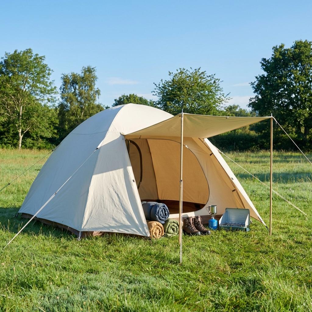 綺麗に手入れされたテント