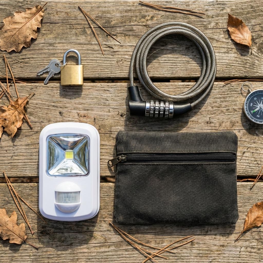 防犯アイテムとキャンプギアの準備