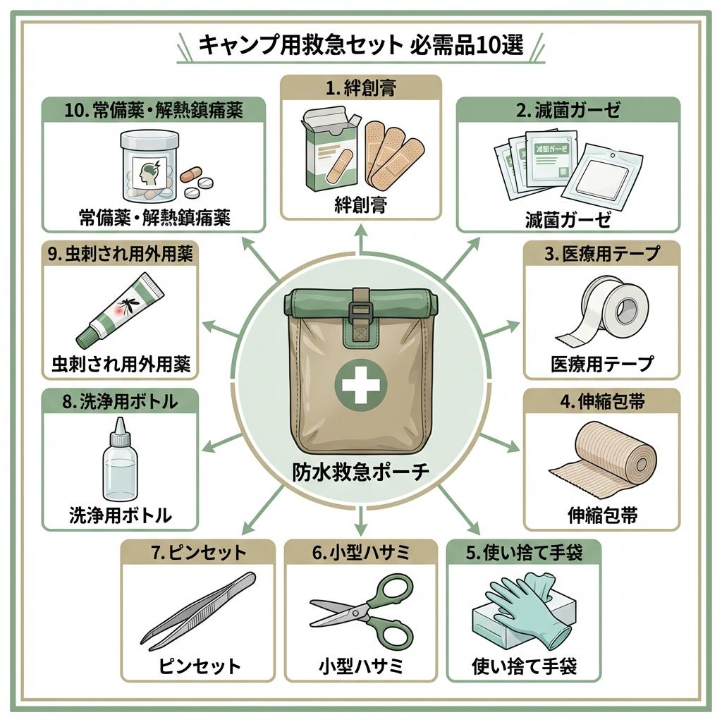 救急セット必須品一覧