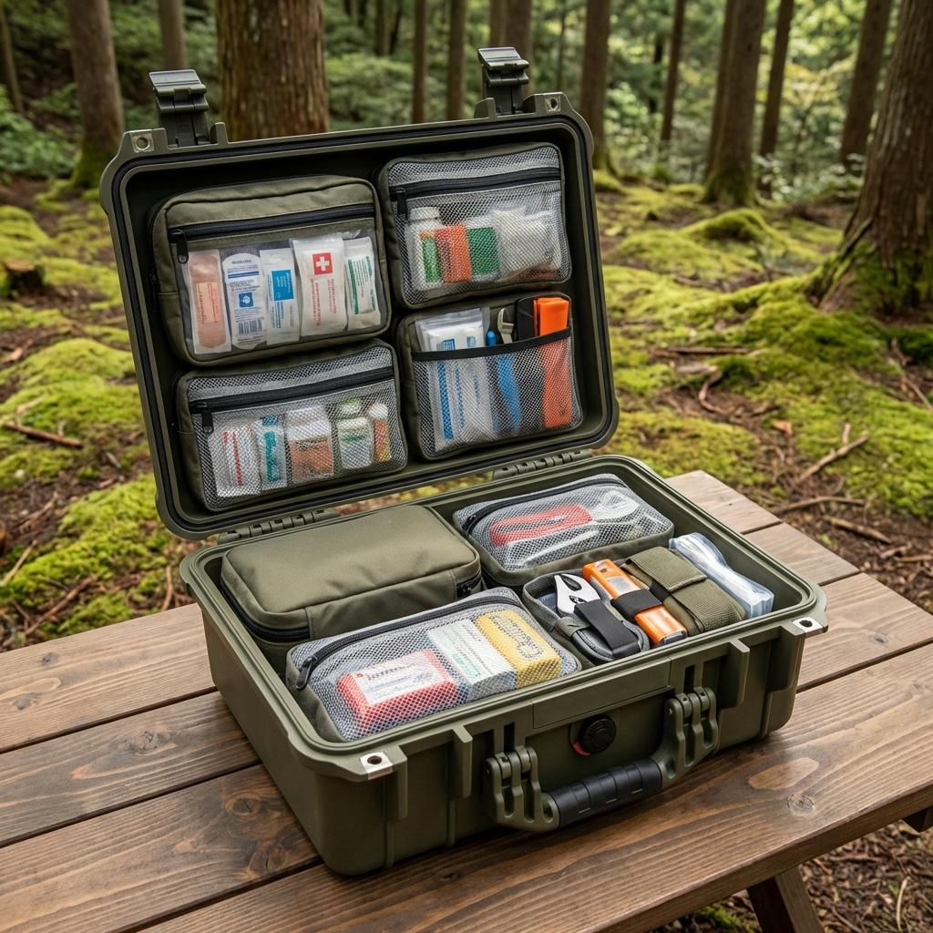 防水ポーチ収納例