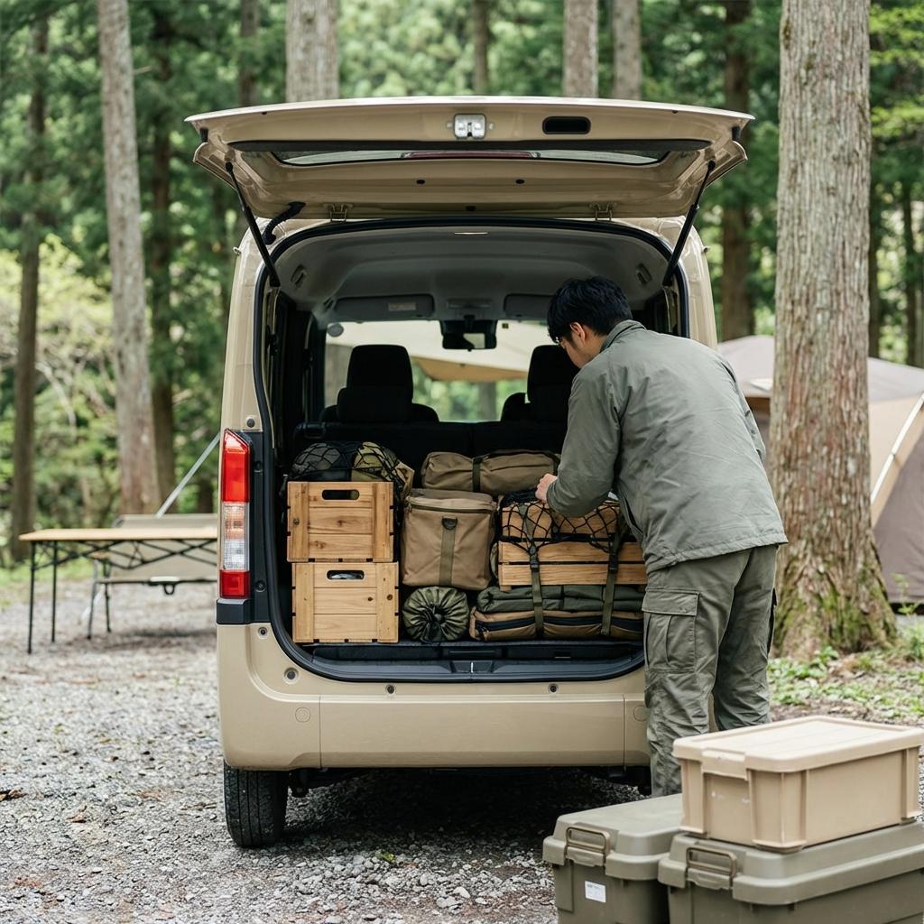 積載完了後の車内確認