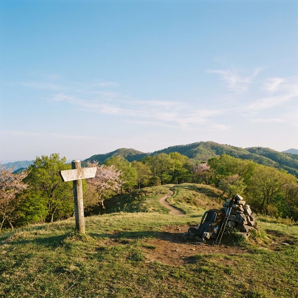 山頂からの穏やかな景色