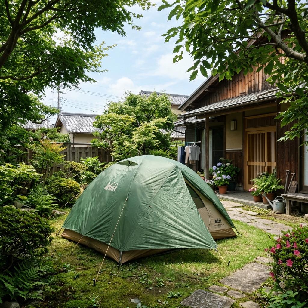 日陰で乾燥させるテント