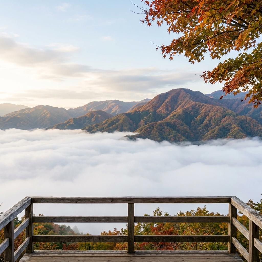 展望台から見下ろす雲海